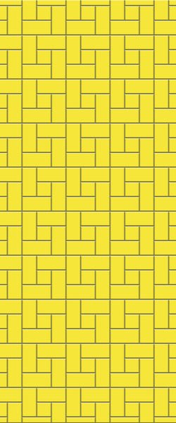 Yellow Windmill Tile Acrylic Shower Panel 2440mm x 1220mm ( 3mm Thick) - CladdTech