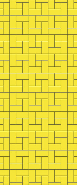 Yellow Windmill Tile Acrylic Shower Panel 2440mm x 1220mm ( 3mm Thick) - CladdTech