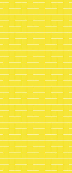 Yellow Windmill Tile Acrylic Shower Panel 2440mm x 1220mm ( 3mm Thick) - CladdTech
