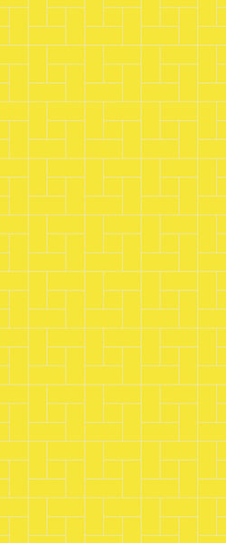 Yellow Windmill Tile Acrylic Shower Panel 2440mm x 1220mm ( 3mm Thick) - CladdTech