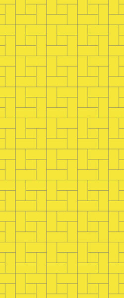 Yellow Windmill Tile Acrylic Shower Panel 2440mm x 1220mm ( 3mm Thick) - CladdTech