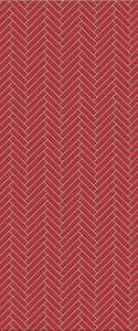 Red Single Herringbone Tile Acrylic Shower Panel 2440mm x 1220mm ( 3mm Thick) - CladdTech