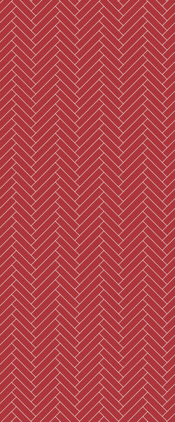 Red Single Herringbone Tile Acrylic Shower Panel 2440mm x 1220mm ( 3mm Thick) - CladdTech