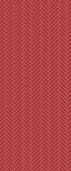 Red Single Herringbone Tile Acrylic Shower Panel 2440mm x 1220mm ( 3mm Thick) - CladdTech