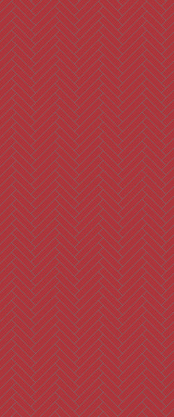 Red Single Herringbone Tile Acrylic Shower Panel 2440mm x 1220mm ( 3mm Thick) - CladdTech