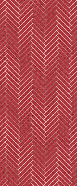 Red Double Herringbone Tile Acrylic Shower Panel 2440mm x 1220mm ( 3mm Thick) - CladdTech
