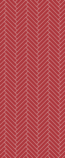 Red Double Herringbone Tile Acrylic Shower Panel 2440mm x 1220mm ( 3mm Thick) - CladdTech