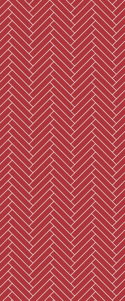 Red Double Herringbone Tile Acrylic Shower Panel 2440mm x 1220mm ( 3mm Thick) - CladdTech