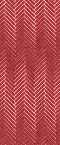 Red Double Herringbone Tile Acrylic Shower Panel 2440mm x 1220mm ( 3mm Thick) - CladdTech