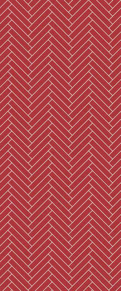 Red Double Herringbone Tile Acrylic Shower Panel 2440mm x 1220mm ( 3mm Thick) - CladdTech
