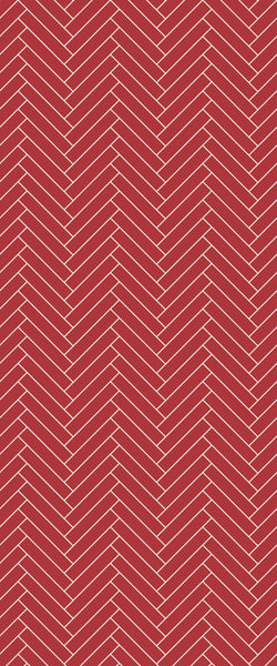 Red Double Herringbone Tile Acrylic Shower Panel 2440mm x 1220mm ( 3mm Thick) - CladdTech