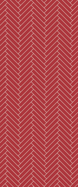 Red Double Herringbone Tile Acrylic Shower Panel 2440mm x 1220mm ( 3mm Thick) - CladdTech