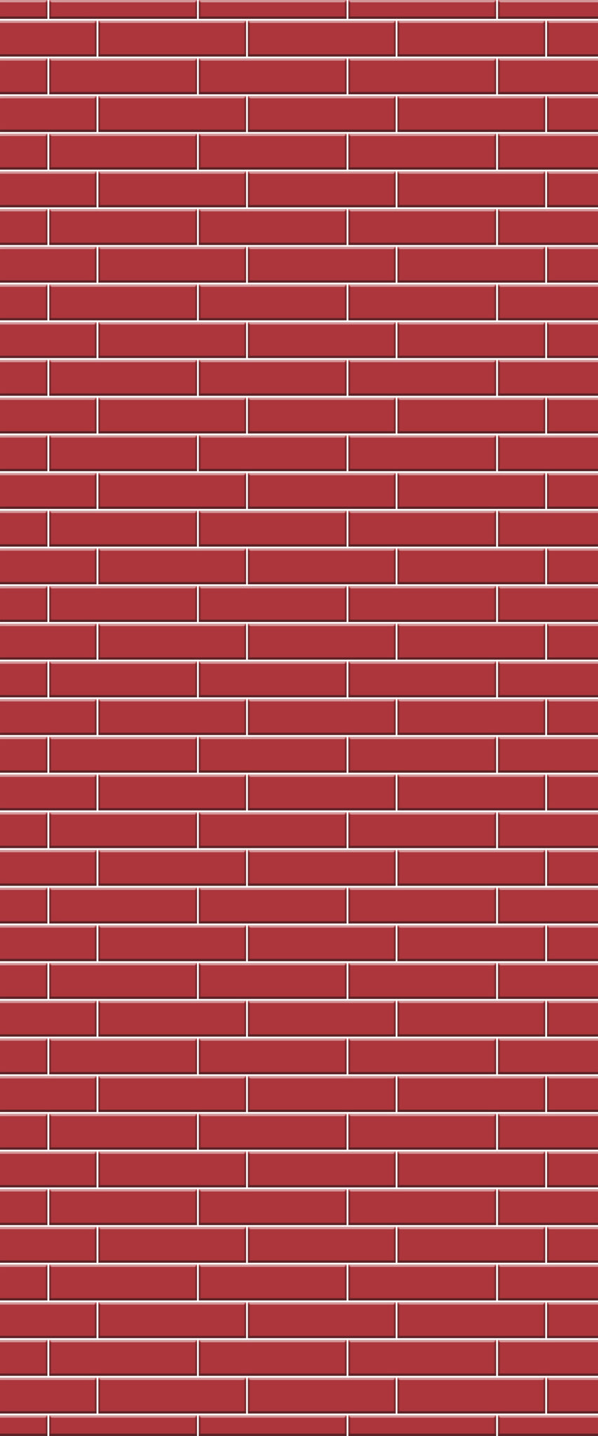 Red Brick Slip Tile Acrylic Shower Wall Panel 2440mm x 1220mm ( 3mm Thick) - CladdTech