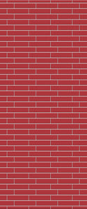 Red Brick Slip Tile Acrylic Shower Wall Panel 2440mm x 1220mm ( 3mm Thick) - CladdTech