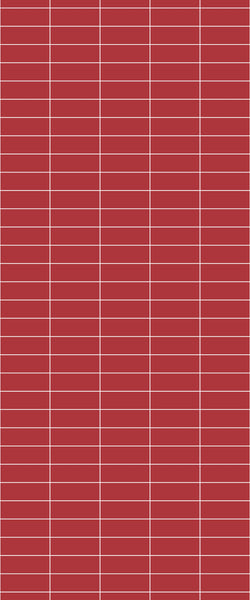 Red Horizontal Block Tile Acrylic Shower Panel 2440mm x 1220mm ( 3mm Thick) - CladdTech