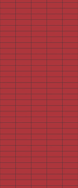 Red Horizontal Block Tile Acrylic Shower Panel 2440mm x 1220mm ( 3mm Thick) - CladdTech