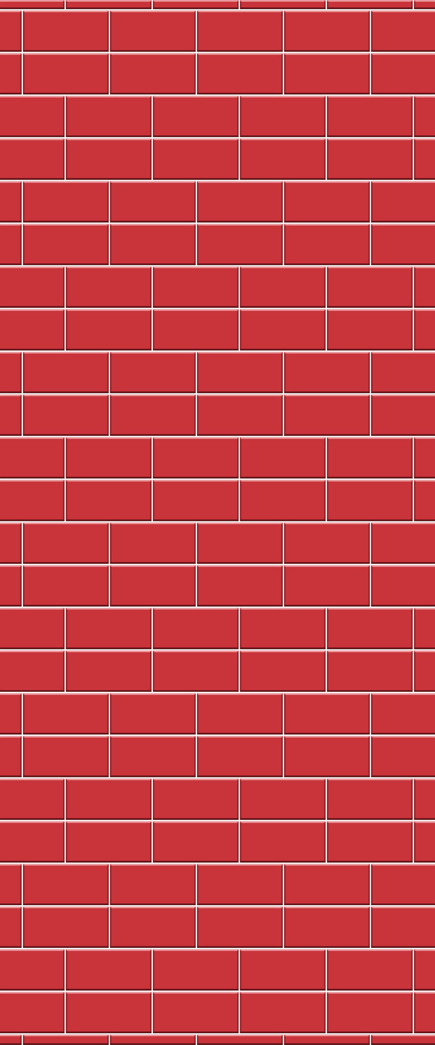 Red Brickbond Tile Acrylic Shower Wall Panel 2440mm x 1220mm ( 3mm Thick) - CladdTech