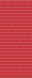 Red Brickbond Tile Acrylic Shower Wall Panel 2440mm x 1220mm ( 3mm Thick) - CladdTech