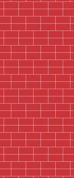 Red Brickbond Tile Acrylic Shower Wall Panel 2440mm x 1220mm ( 3mm Thick) - CladdTech