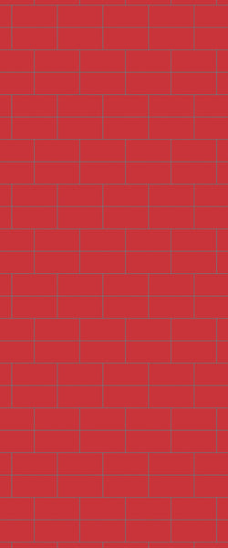Red Brickbond Tile Acrylic Shower Wall Panel 2440mm x 1220mm ( 3mm Thick) - CladdTech