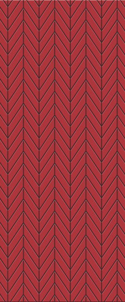Red Chevron Tile Acrylic Shower Wall Panel 2440mm x 1220mm ( 3mm Thick) - CladdTech