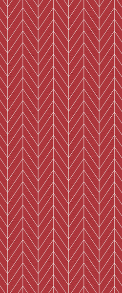 Red Chevron Tile Acrylic Shower Wall Panel 2440mm x 1220mm ( 3mm Thick) - CladdTech