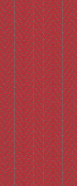Red Chevron Tile Acrylic Shower Wall Panel 2440mm x 1220mm ( 3mm Thick) - CladdTech