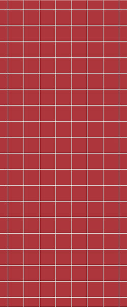 Red Checkerboard Tile Acrylic Shower Wall Panel 2440mm x 1220mm ( 3mm Thick) - CladdTech