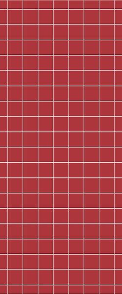 Red Checkerboard Tile Acrylic Shower Wall Panel 2440mm x 1220mm ( 3mm Thick) - CladdTech