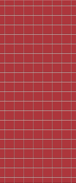 Red Checkerboard Tile Acrylic Shower Wall Panel 2440mm x 1220mm ( 3mm Thick) - CladdTech