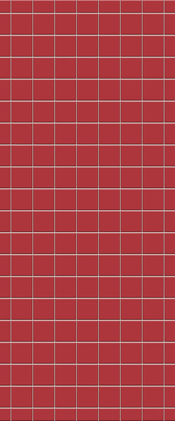 Red Checkerboard Tile Acrylic Shower Wall Panel 2440mm x 1220mm ( 3mm Thick) - CladdTech