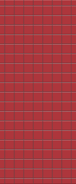 Red Checkerboard Tile Acrylic Shower Wall Panel 2440mm x 1220mm ( 3mm Thick) - CladdTech
