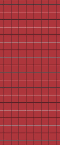 Red Checkerboard Tile Acrylic Shower Wall Panel 2440mm x 1220mm ( 3mm Thick) - CladdTech