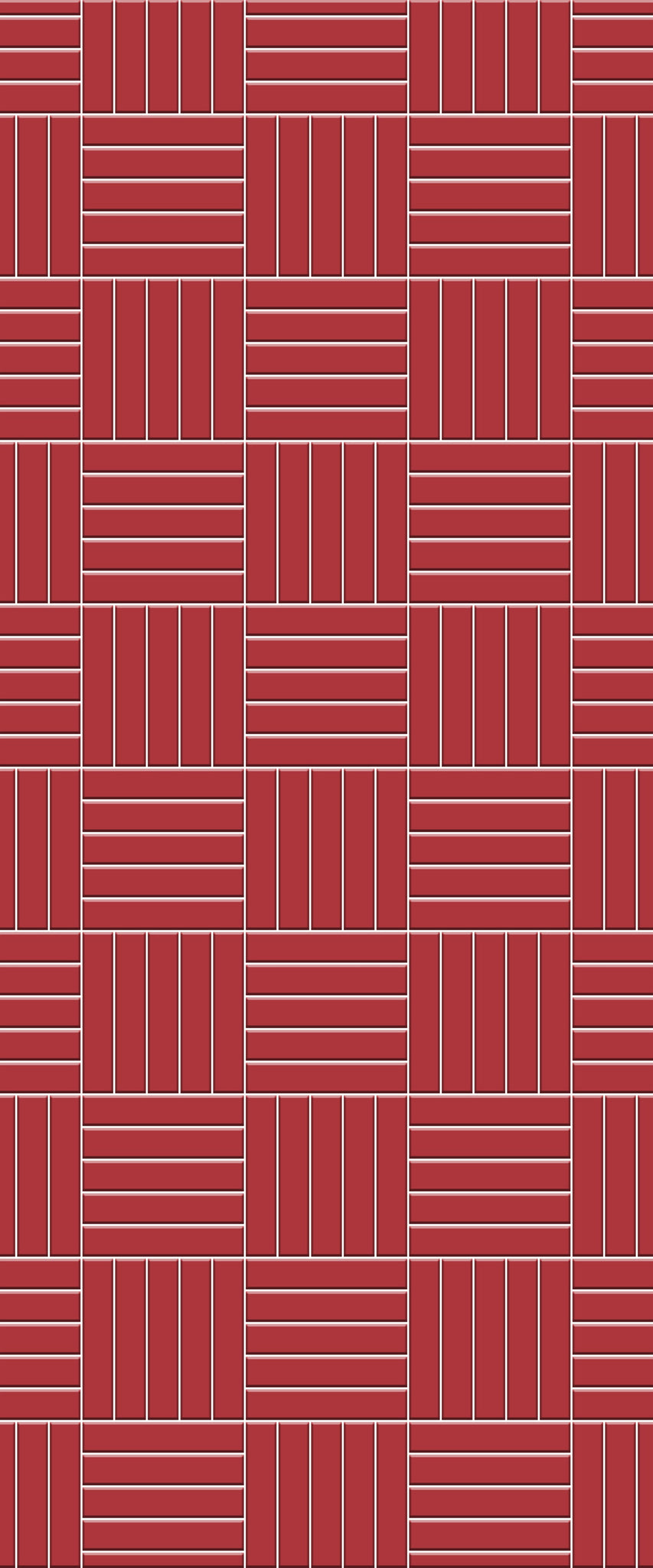 Red Mosaic Tile Acrylic Shower Wall Panel 2440mm x 1220mm ( 3mm Thick) - CladdTech