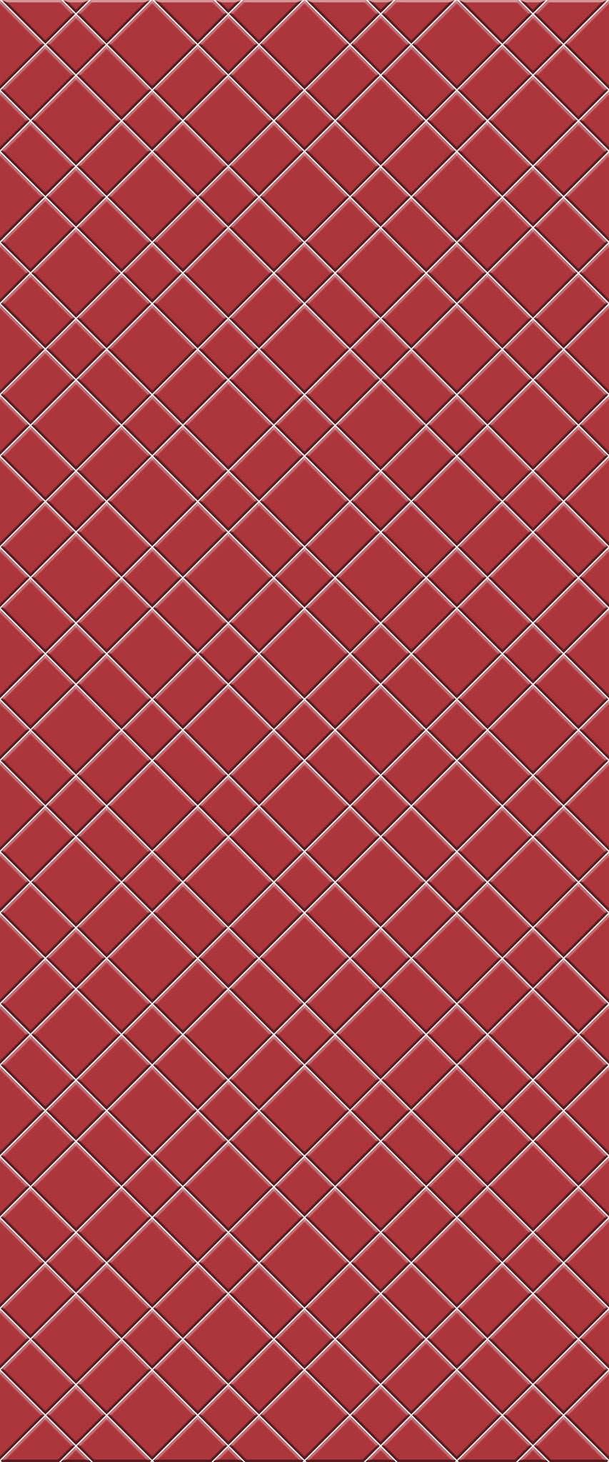 Red Basket Weave Tile Acrylic Shower Panel 2440mm x 1220mm ( 3mm Thick) - CladdTech