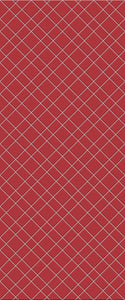 Red Basket Weave Tile Acrylic Shower Panel 2440mm x 1220mm ( 3mm Thick) - CladdTech