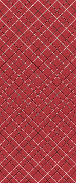 Red Basket Weave Tile Acrylic Shower Panel 2440mm x 1220mm ( 3mm Thick) - CladdTech