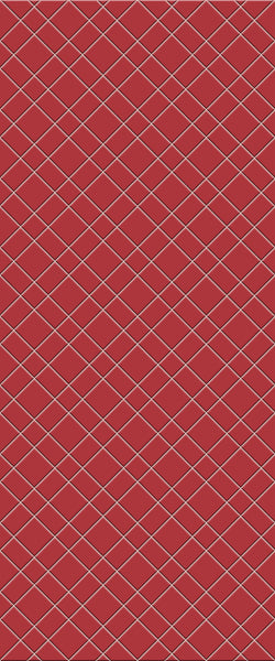 Red Basket Weave Tile Acrylic Shower Panel 2440mm x 1220mm ( 3mm Thick) - CladdTech