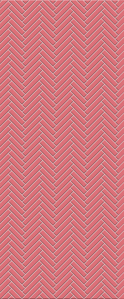 Red Single Herringbone Tile Acrylic Shower Panel 2440mm x 1220mm ( 3mm Thick) - CladdTech