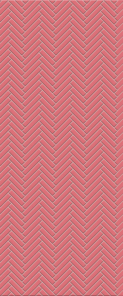 Red Single Herringbone Tile Acrylic Shower Panel 2440mm x 1220mm ( 3mm Thick) - CladdTech