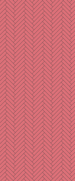 Red Single Herringbone Tile Acrylic Shower Panel 2440mm x 1220mm ( 3mm Thick) - CladdTech