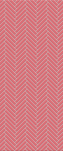 Red Double Herringbone Tile Acrylic Shower Panel 2440mm x 1220mm ( 3mm Thick) - CladdTech
