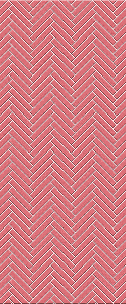 Red Double Herringbone Tile Acrylic Shower Panel 2440mm x 1220mm ( 3mm Thick) - CladdTech