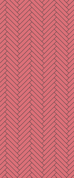 Red Double Herringbone Tile Acrylic Shower Panel 2440mm x 1220mm ( 3mm Thick) - CladdTech