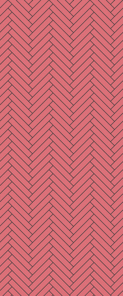 Red Double Herringbone Tile Acrylic Shower Panel 2440mm x 1220mm ( 3mm Thick) - CladdTech