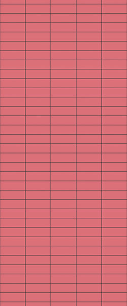 Red Horizontal Block Tile Acrylic Shower Panel 2440mm x 1220mm ( 3mm Thick) - CladdTech