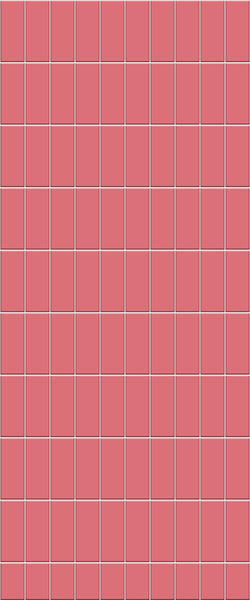 Red Vertical Block Tile Acrylic Shower Panel 2440mm x 1220mm ( 3mm Thick) - CladdTech