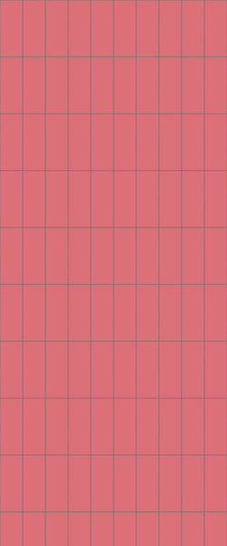 Red Vertical Block Tile Acrylic Shower Panel 2440mm x 1220mm ( 3mm Thick) - CladdTech