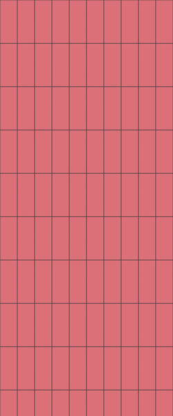 Red Vertical Block Tile Acrylic Shower Panel 2440mm x 1220mm ( 3mm Thick) - CladdTech
