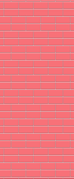 Red Brickbond Tile Acrylic Shower Wall Panel 2440mm x 1220mm ( 3mm Thick) - CladdTech
